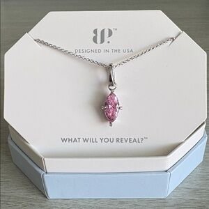 Bomb Party Rose Quartz CZ Necklace